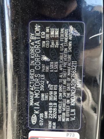 2019 KIA SOUL KNDJN2A20K7663211