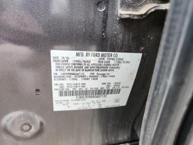 2011 LINCOLN MKS - 1LNHL9DR8BG607132