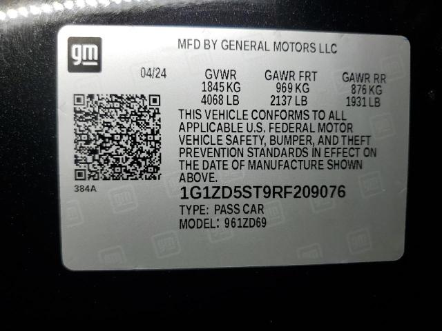 2024 CHEVROLET MALIBU LT - 1G1ZD5ST9RF209076