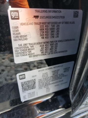 2025 CHEVROLET SILVERADO - 1GCUKEED4SZ217019