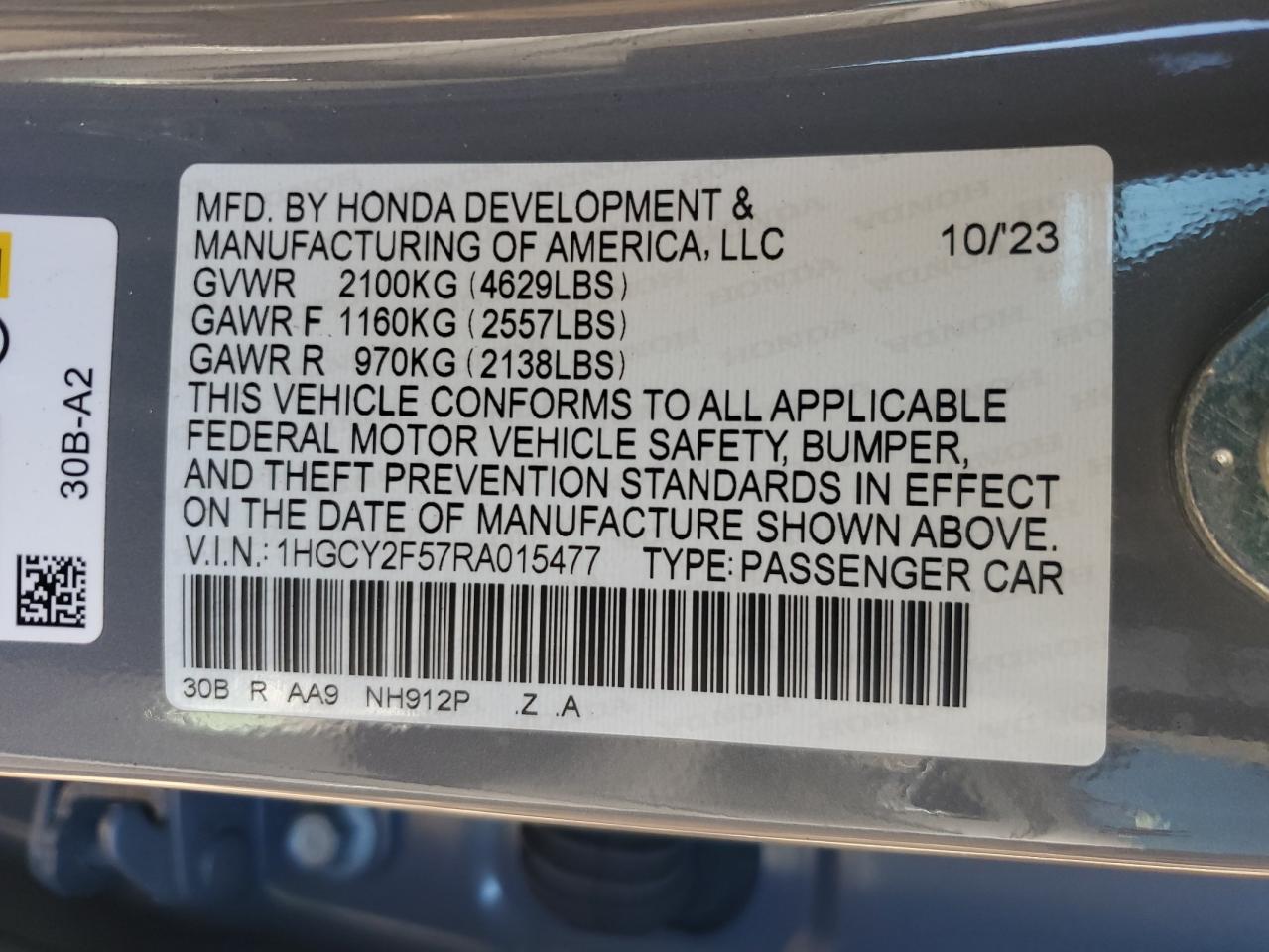 HONDA ACCORD HYBRID SPORT