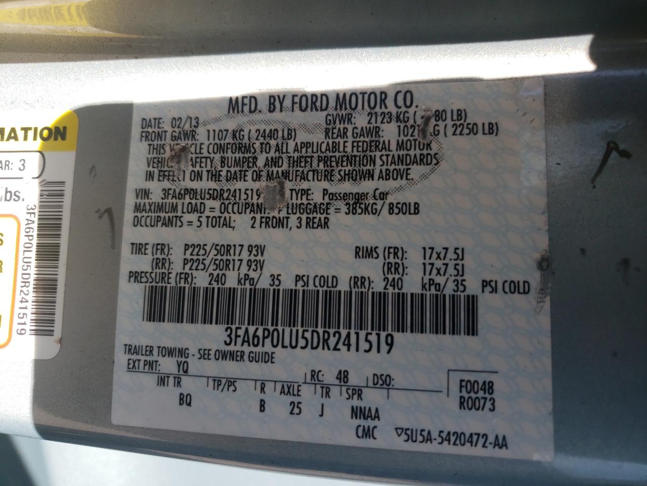 FORD FUSION HYBRID SE HYBRID