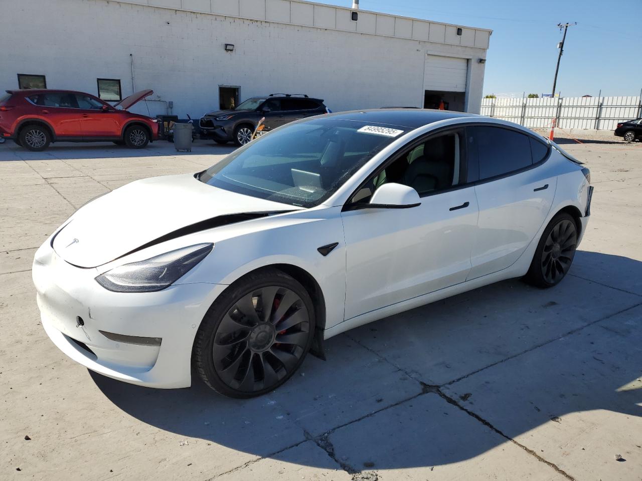 Lot #3301991419 2021 TESLA MODEL 3