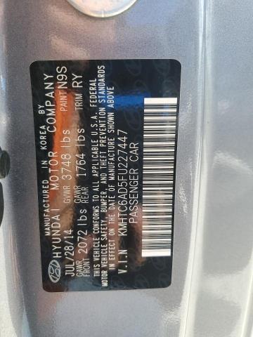 2015 HYUNDAI VELOSTER KMHTC6AD5FU227447