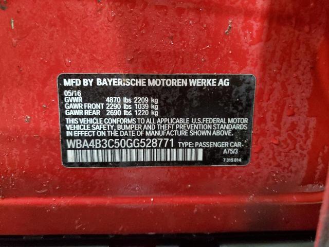 2016 BMW 435 XI GRA WBA4B3C50GG528771