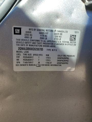 2012 CHEVROLET EQUINOX LT - 2GNALDEKXC6236705