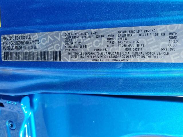 2021 JEEP WRANGLER U #3294461495