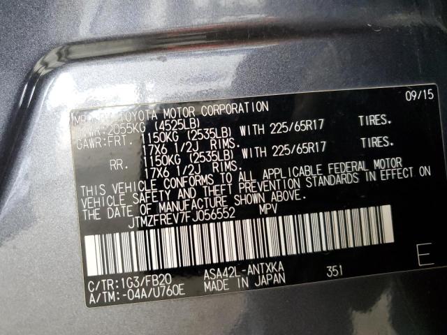 2015 TOYOTA RAV4 LE - JTMZFREV7FJ056552