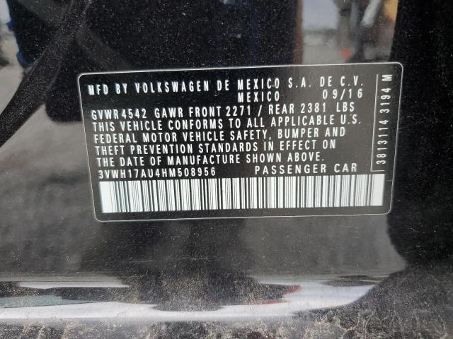 2017 VOLKSWAGEN GOLF ALLTR 3VWH17AU4HM508956