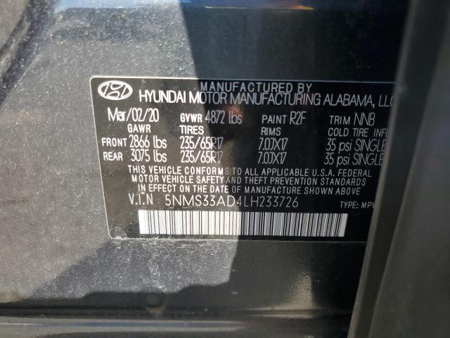 2020 HYUNDAI SANTA FE S #3283968813