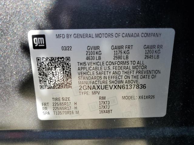 2022 CHEVROLET EQUINOX LT #3304765913