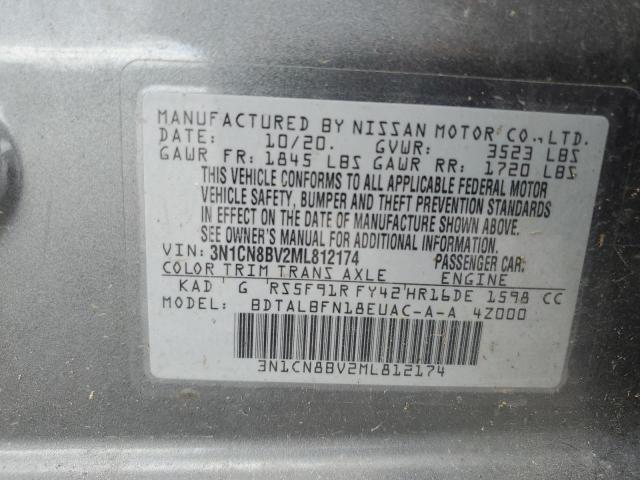 2021 NISSAN VERSA 3N1CN8BV2ML812174