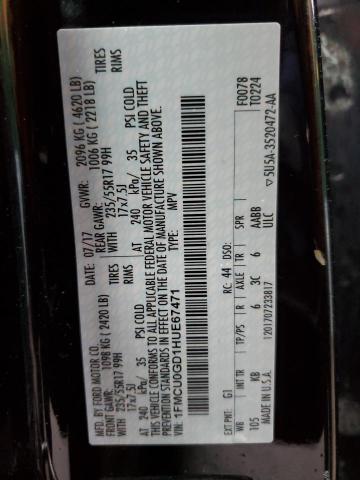 2017 FORD ESCAPE SE #3303725435