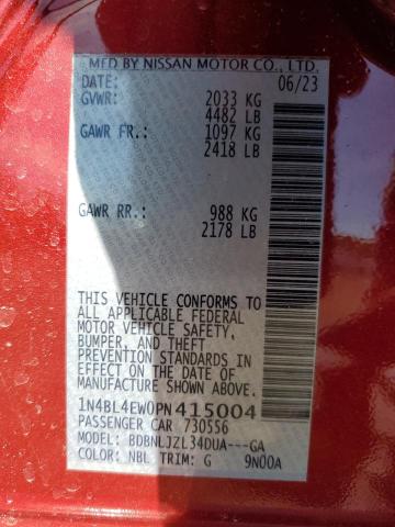 2023 NISSAN ALTIMA SL - 1N4BL4EW0PN415004