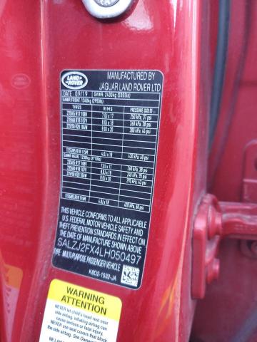 2020 LAND ROVER RANGE ROVE #3303871693