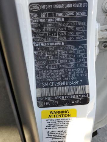 2017 LAND ROVER DISCOVERY SALCP2BG4HH648817