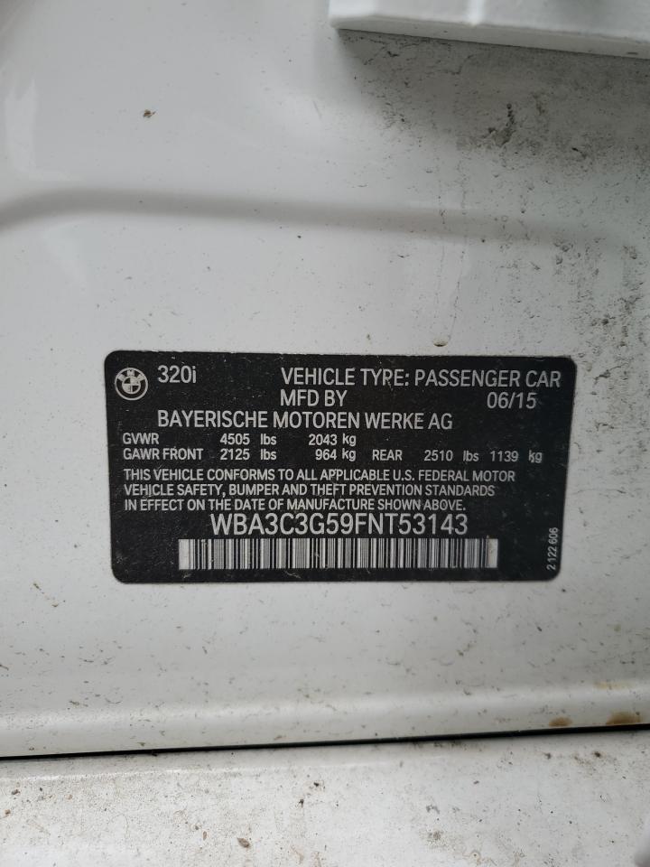 Lot #3311484236 2015 BMW 320 I XDRI