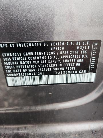 2013 VOLKSWAGEN JETTA SE - 3VWDP7AJ9DM281261