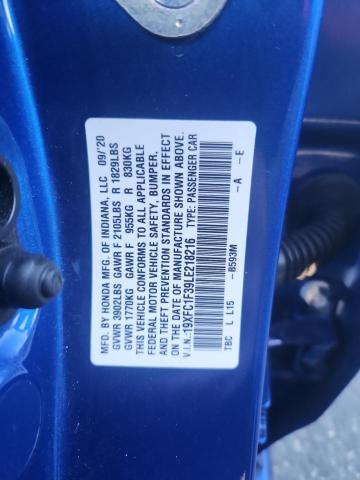 2020 HONDA CIVIC EX - 19XFC1F39LE218216