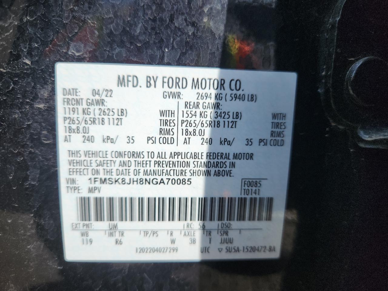 FORD EXPLORER TIMBERLINE