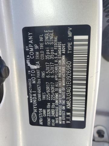 2014 HYUNDAI TUCSON GLS - KM8JU3AG1EU926960