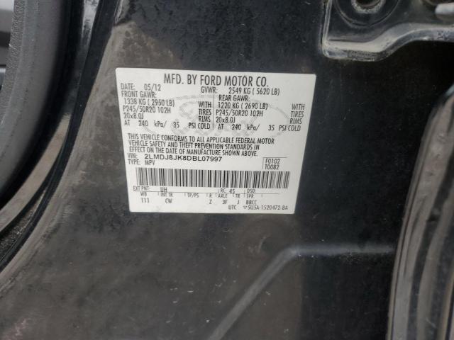 2013 LINCOLN MKX - 2LMDJ8JK8DBL07997