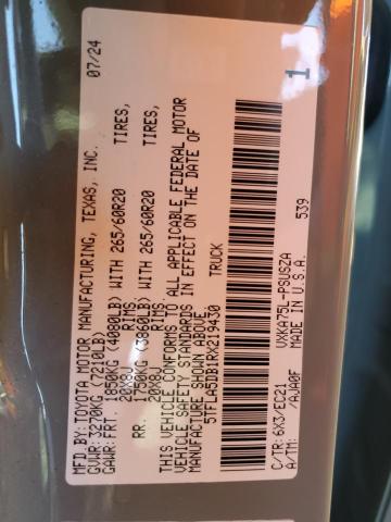 2024 TOYOTA TUNDRA CREWMAX SR - 5TFLA5DB1RX219430