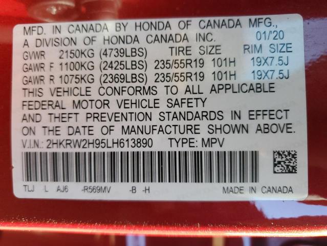 2020 HONDA CR-V TOURI #3298025138