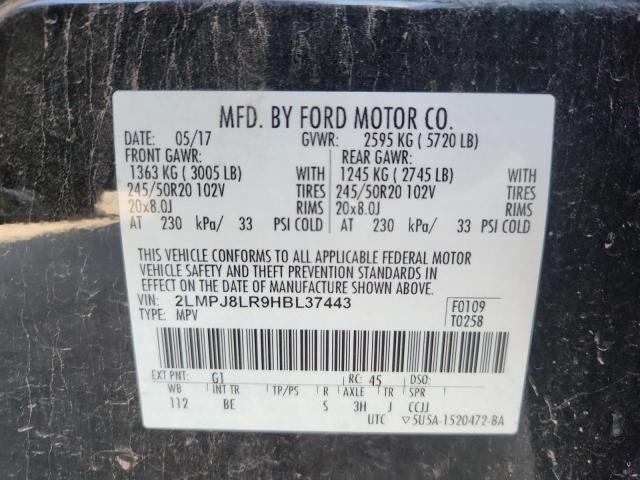 2017 LINCOLN MKX RESERV - 2LMPJ8LR9HBL37443