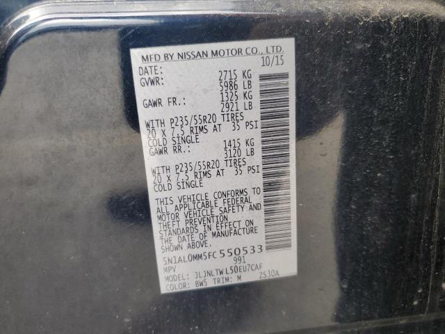 2015 INFINITI QX60 - 5N1AL0MM5FC550533