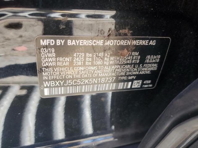 2019 BMW X2 XDRIVE2 - WBXYJ5C52K5N18737