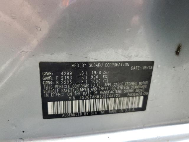 2018 SUBARU IMPREZA PR 4S3GTAB61J3745725