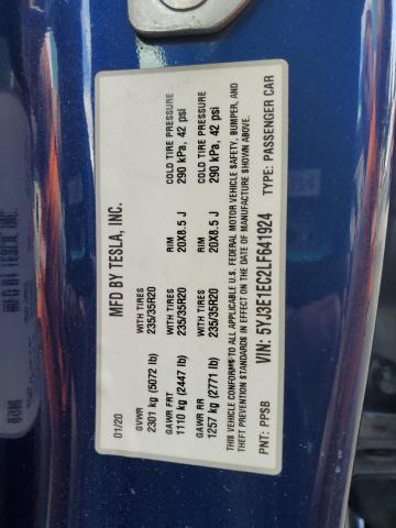 2020 TESLA MODEL 3 #3301909436