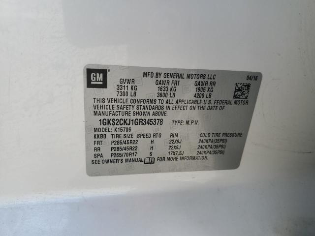 2016 GMC YUKON DENA #3277178943