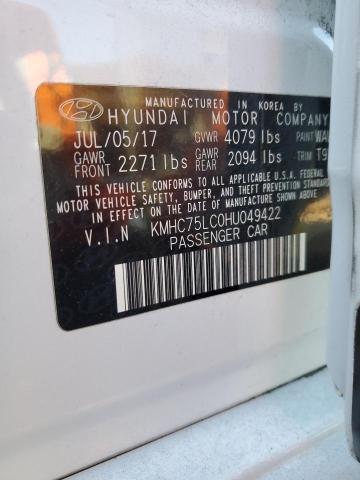 2017 HYUNDAI IONIQ SEL KMHC75LC0HU049422