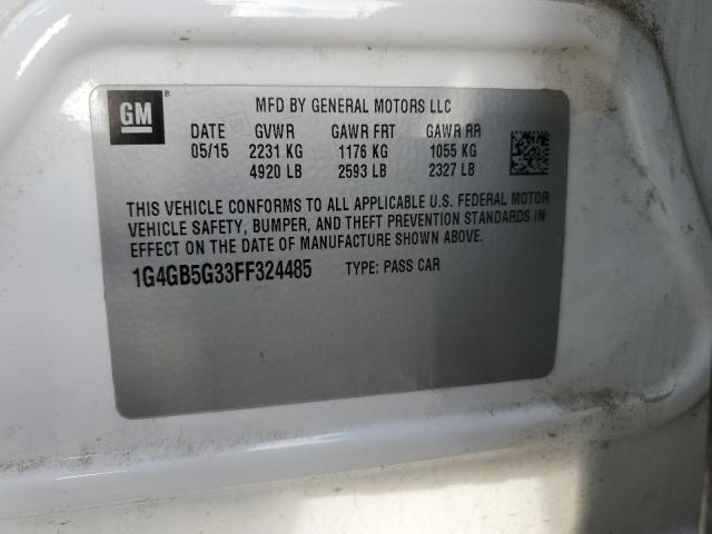 2015 BUICK LACROSSE #3308199239