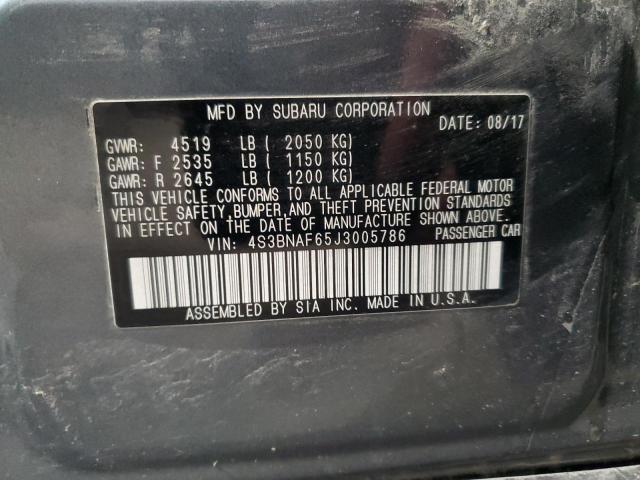 2018 SUBARU LEGACY 2.5I PREMIUM - 4S3BNAF65J3005786