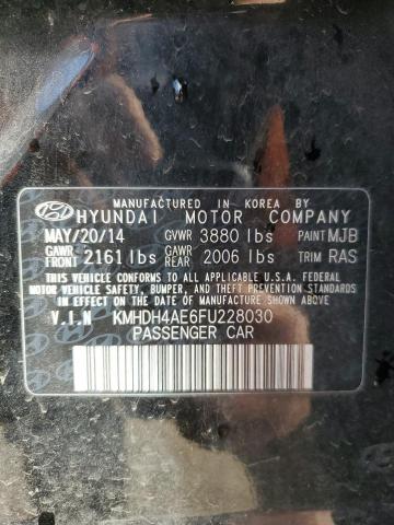 2015 HYUNDAI ELANTRA SE #3281559407