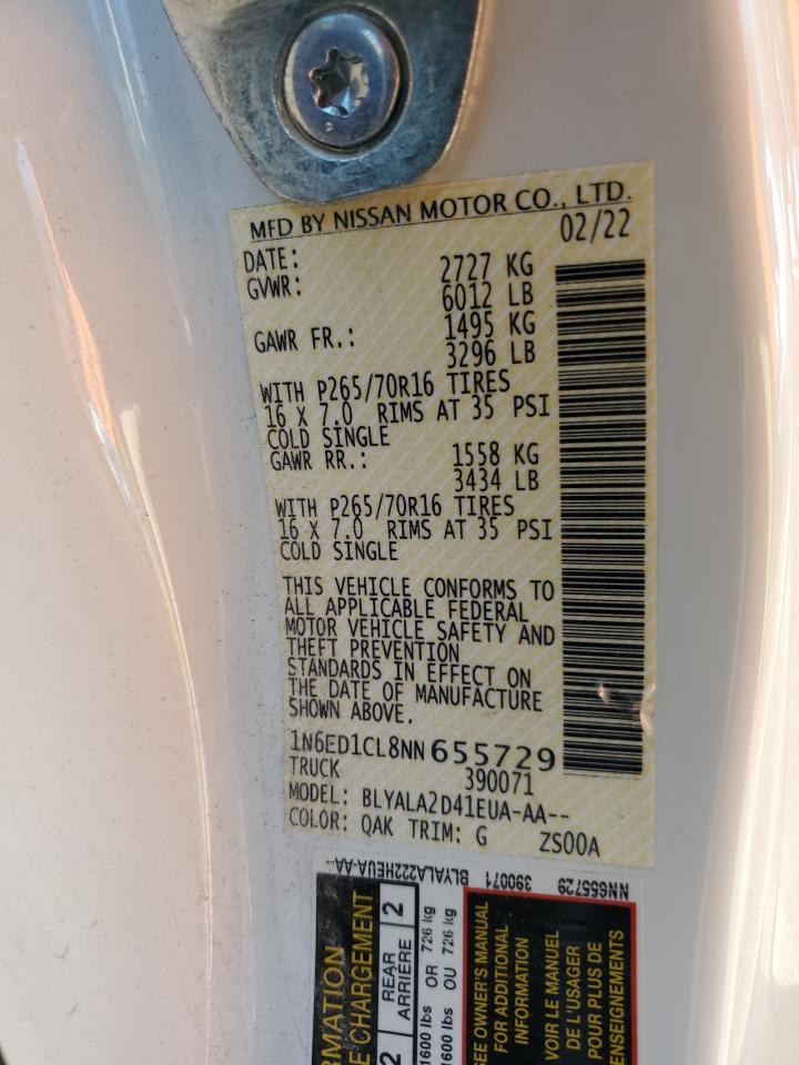 Lot #3310437310 2022 NISSAN FRONTIER S