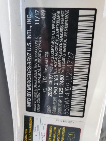 2018 MERCEDES-BENZ C 300 55SWF4JB9JU254727