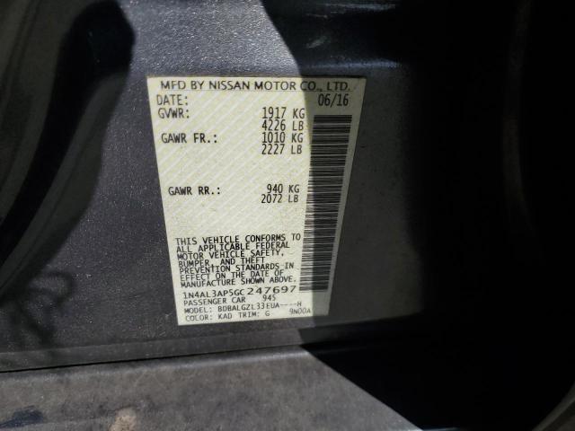 2016 NISSAN ALTIMA 2.5 - 1N4AL3AP5GC247697