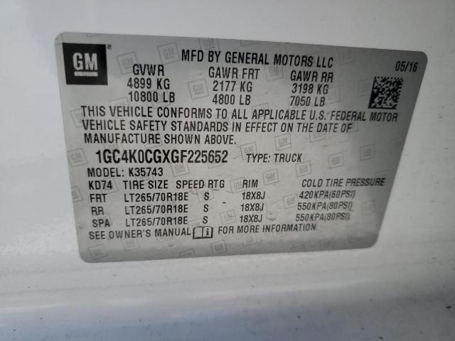 2016 CHEVROLET SILVERADO K3500 LTZ 1GC4K0CGXGF225652