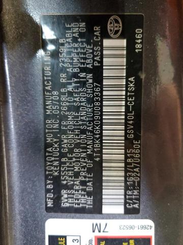 2009 TOYOTA CAMRY SE #3268902236