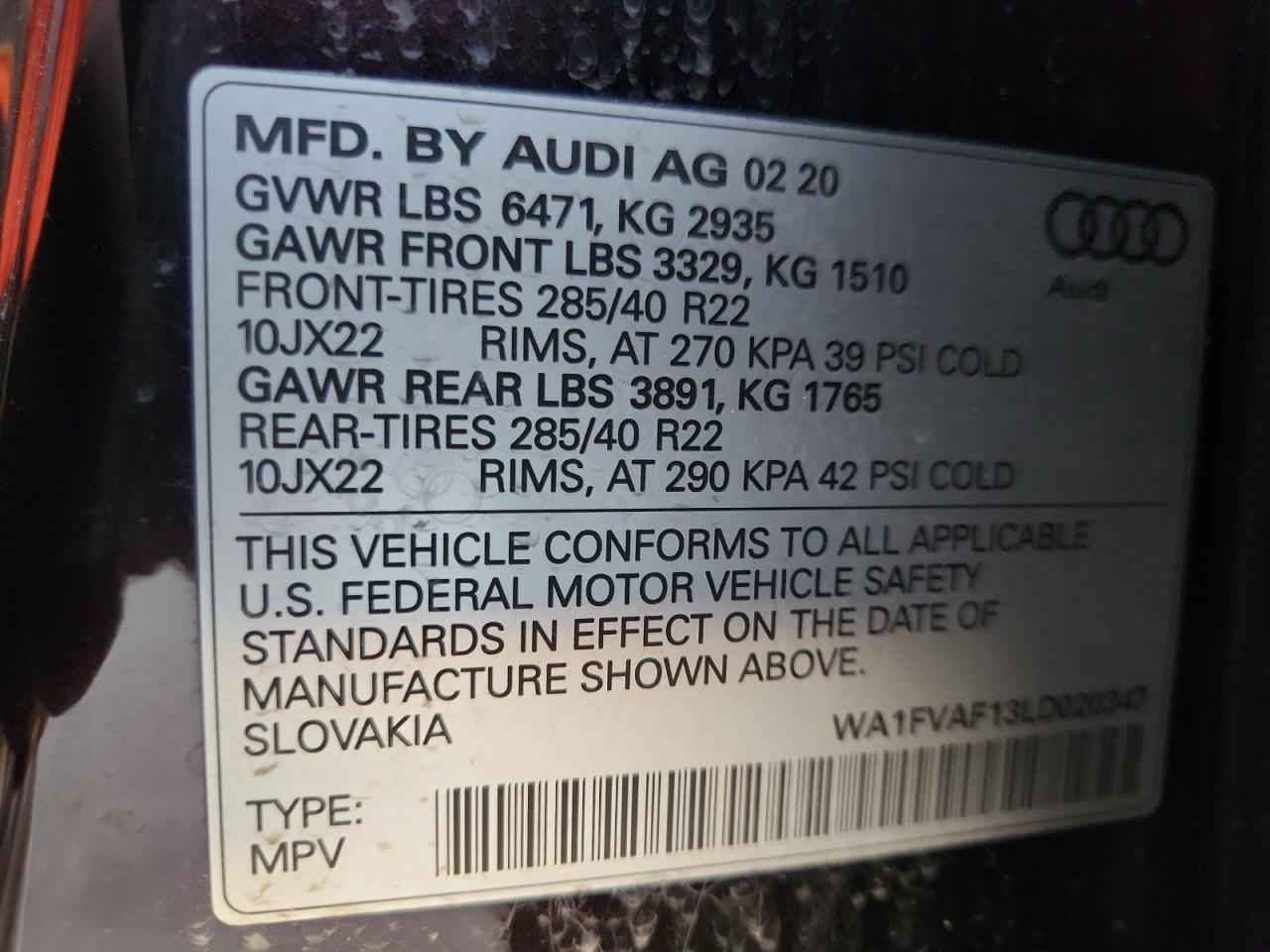 AUDI Q8 PRESTIGE S-LINE