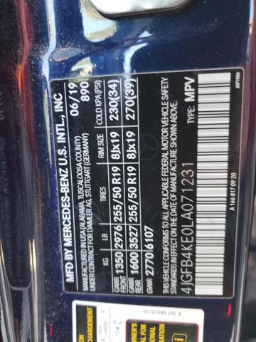 2020 MERCEDES-BENZ GLE 350 4M - 4JGFB4KE0LA071231