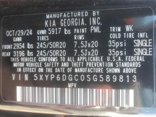 2025 KIA TELLURIDE - 5XYP6DGC0SG589813