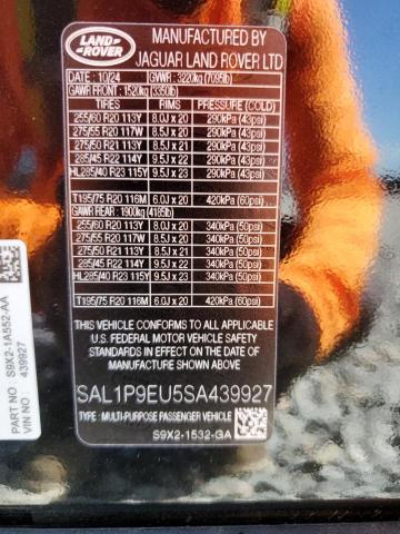 2025 LAND ROVER RANGE ROVE - SAL1P9EU5SA439927