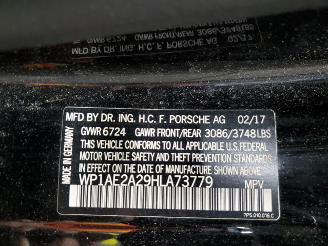 2017 PORSCHE CAYENNE SE WP1AE2A29HLA73779