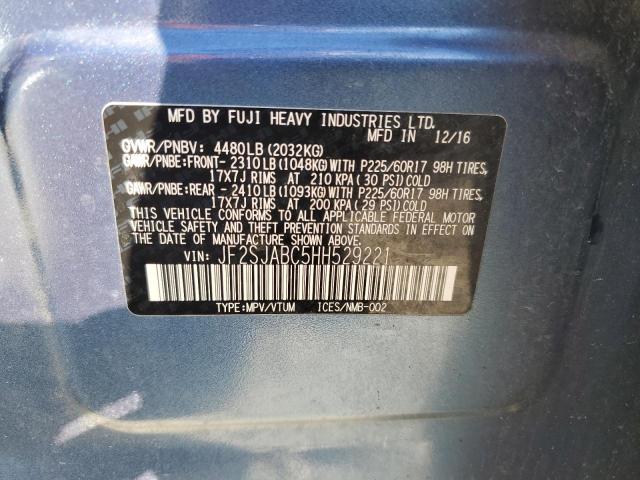 2017 SUBARU FORESTER 2 - JF2SJABC5HH529221