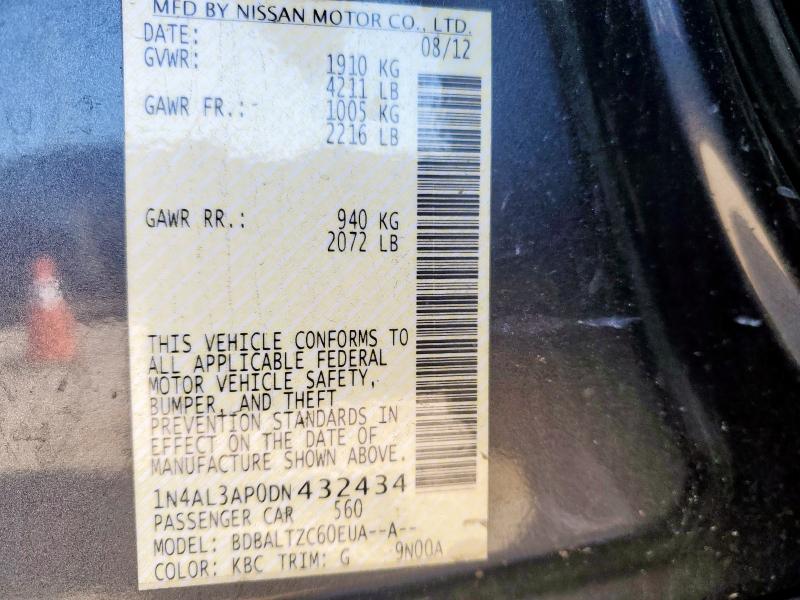 2013 NISSAN ALTIMA 2.5 - 1N4AL3AP0DN432434